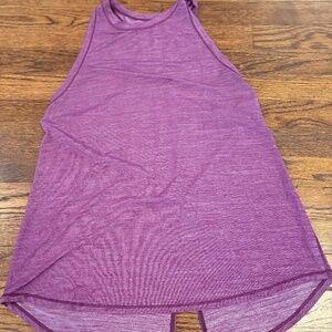 Lululemon Size 8 Purple Tank Top, tie back